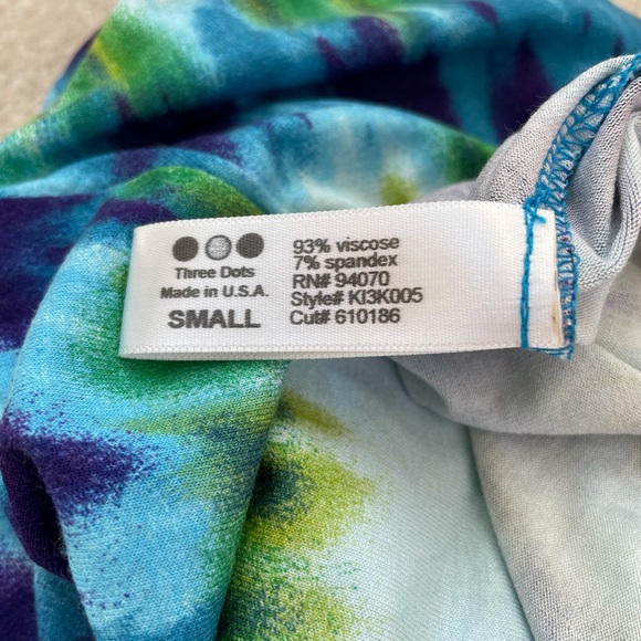 Tie Dye Skirt Size Small by 3 Dots - Picture 6 of 7